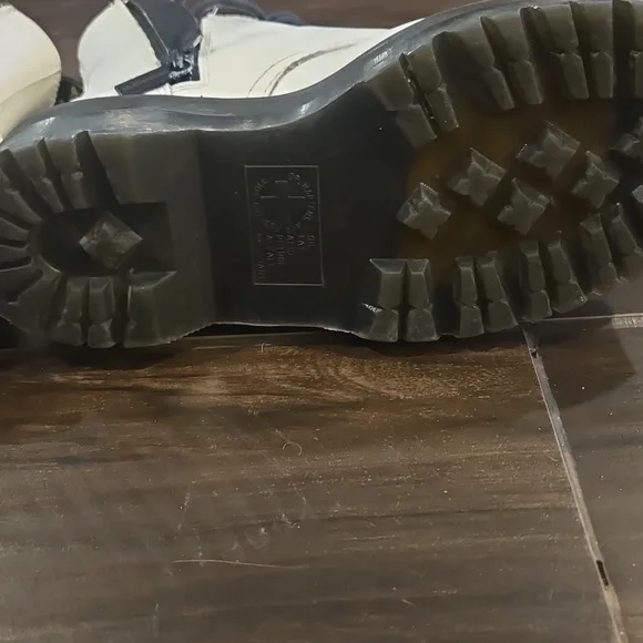 Dr. Martens White JADON Zplatform Boot Sz US 7L - Picture 5 of 13